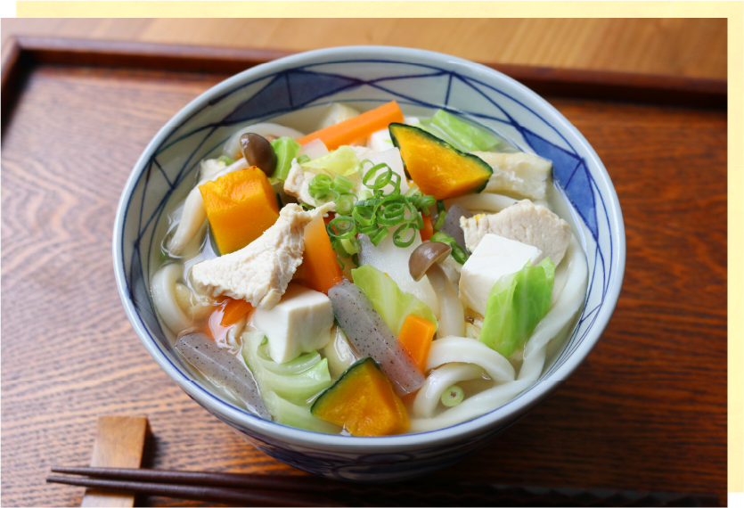 たっぷり野菜の しっぽくうどんイメージ