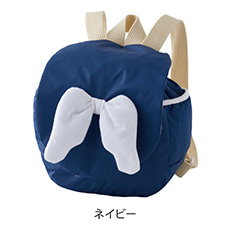 もこもこ天使のリュック ネイビー