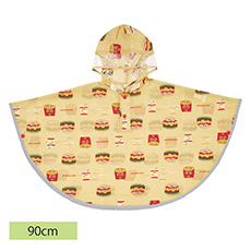 キッズレインポンチョ90cm バーガーコンクス